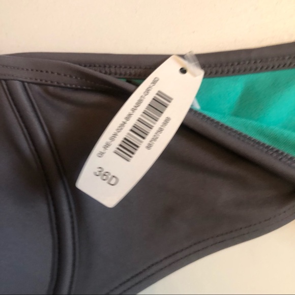 Adore Me Reversible 2-Piece Bikini Gray/Turquoise - Picture 7 of 8